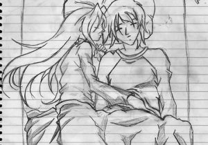 300x210 anime couple kissing drawing anime collection - Anime Couple Kissing Drawing