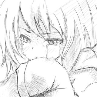 320x320 Photos Anime Girl Crying Sketch - Anime Crying Drawing