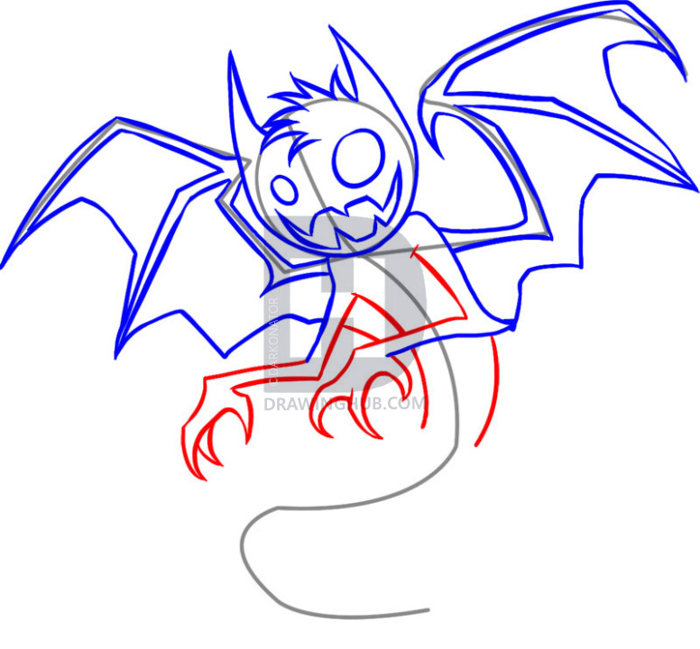 776x720 how to draw an anime demon, step - Anime Demon Drawing