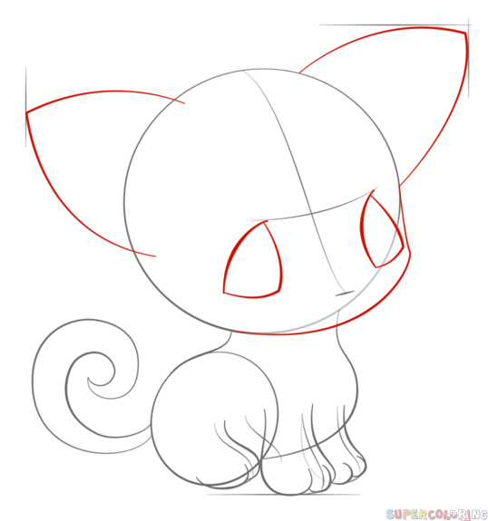 538x575 How To Draw An Anime Dog Step - Anime Dog Drawing