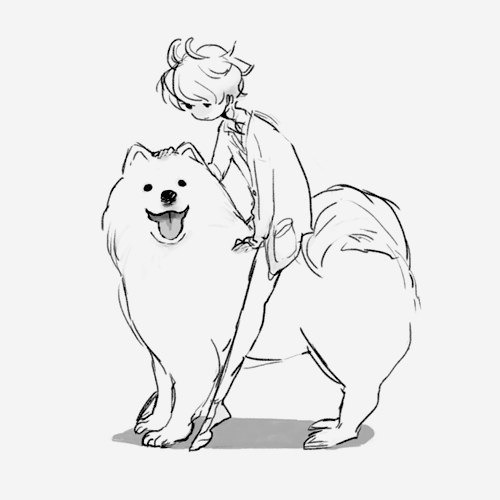 500x500 Image About Boy In Guys - Anime Dog Drawing