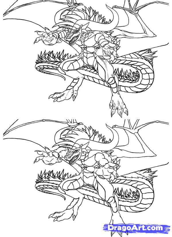600x825 How To Draw An Anime Dragon, Step - Anime Dragon Drawing