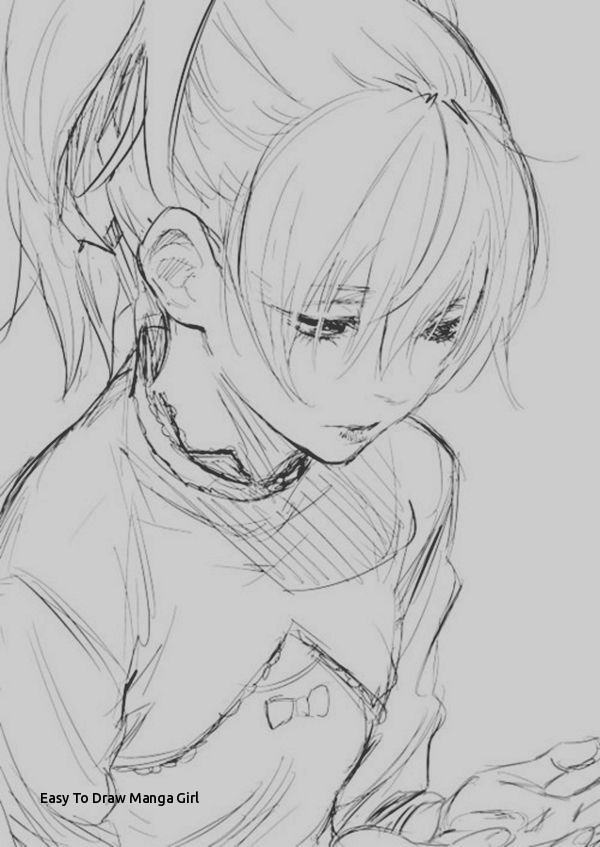 600x847 Easy To Draw Manga Girl Amazing Anime Drawings And Manga Faces - Anime Drawing Art
