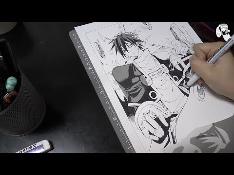 480x360 Houshin Engi Taikoubou Manga Art Speed Drawing - Anime Drawing Art