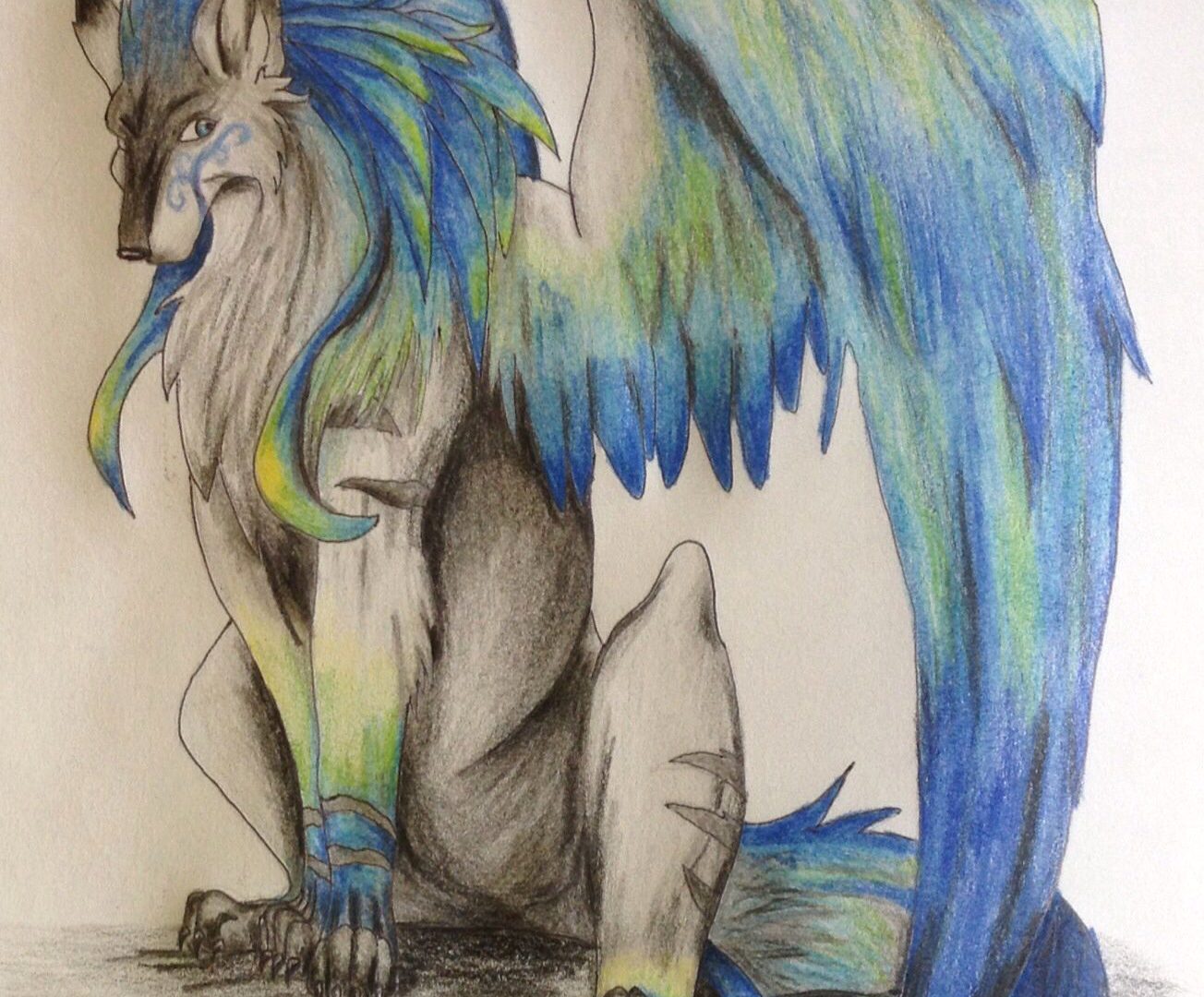 1304x1080 Wolfings Howlinging Step - Anime Drawing Gif