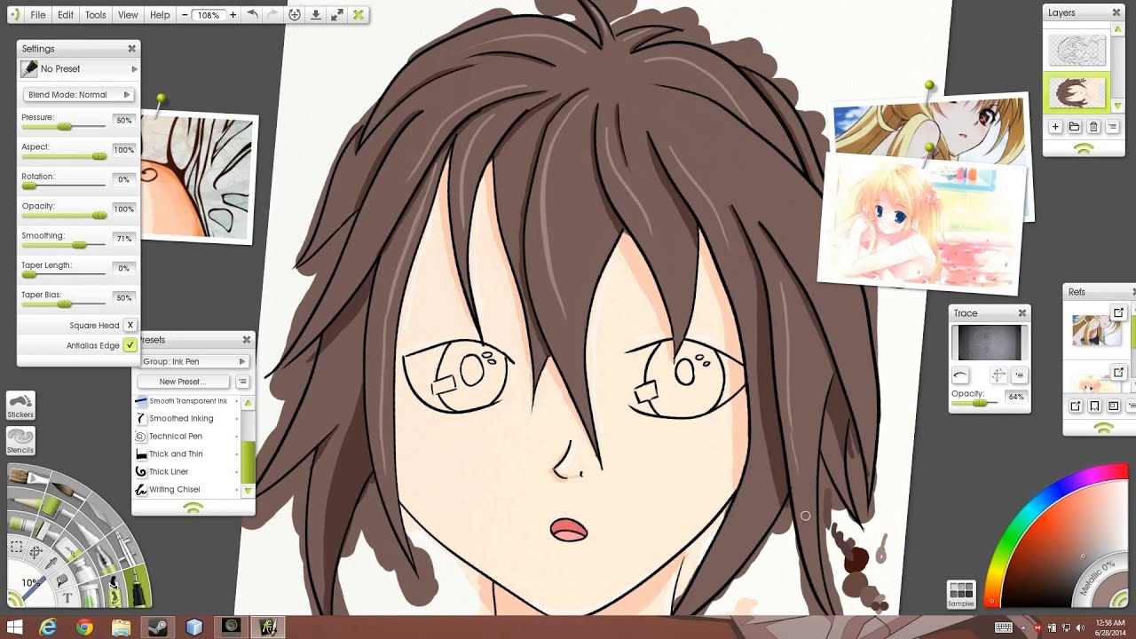 1280x720 speed draw anime with wacom drawing pad - Anime Drawing Pad