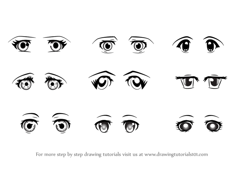 800x565 Learn How To Draw Anime Eyes - Anime Drawing Step By Step