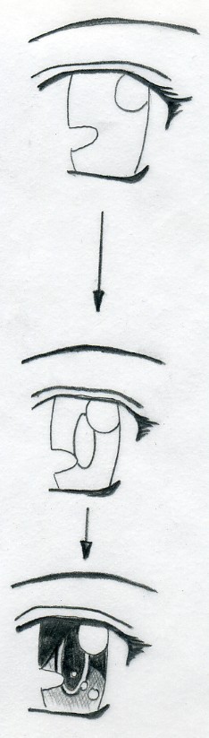 234x823 Manga Eyes Are Easy To Draw - Anime Drawing Step By Step