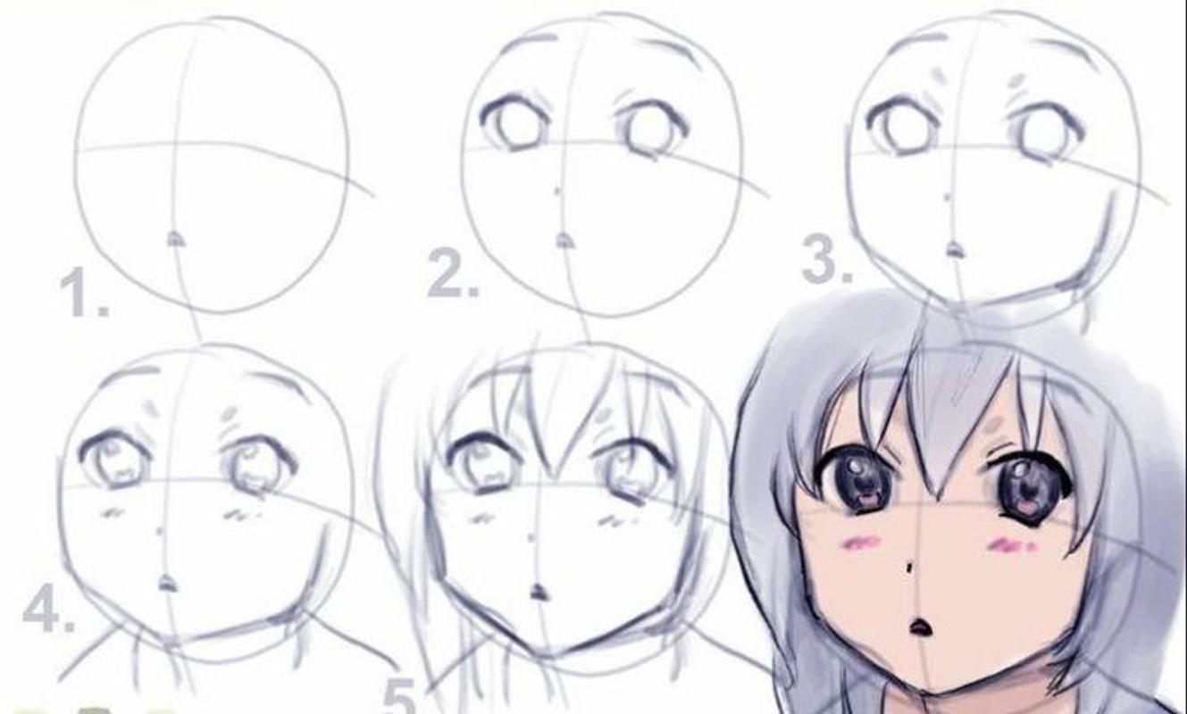 Anime Drawing Tutorial at PaintingValley.com | Explore collection of ...