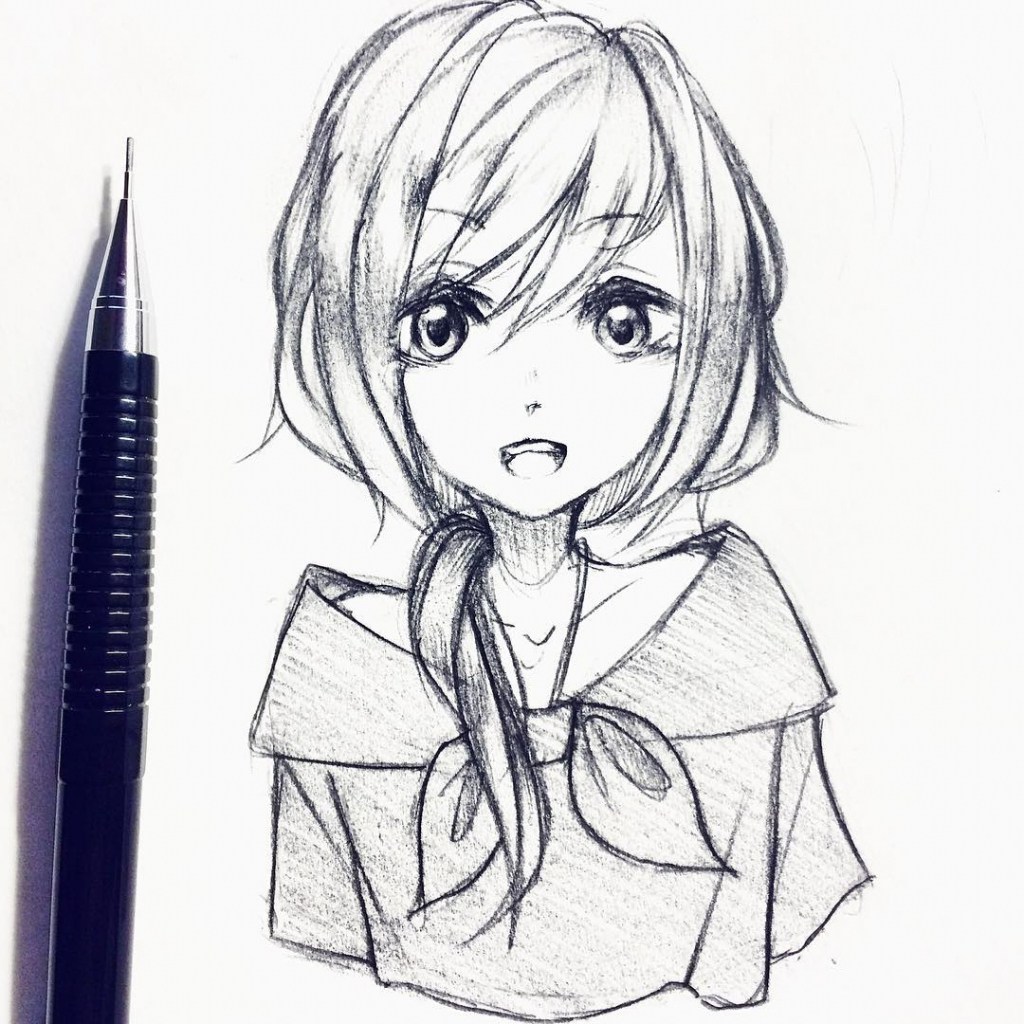 35+ Trends For Kawaii Easy Anime Drawings Girl - Sarah Sidney Blogs