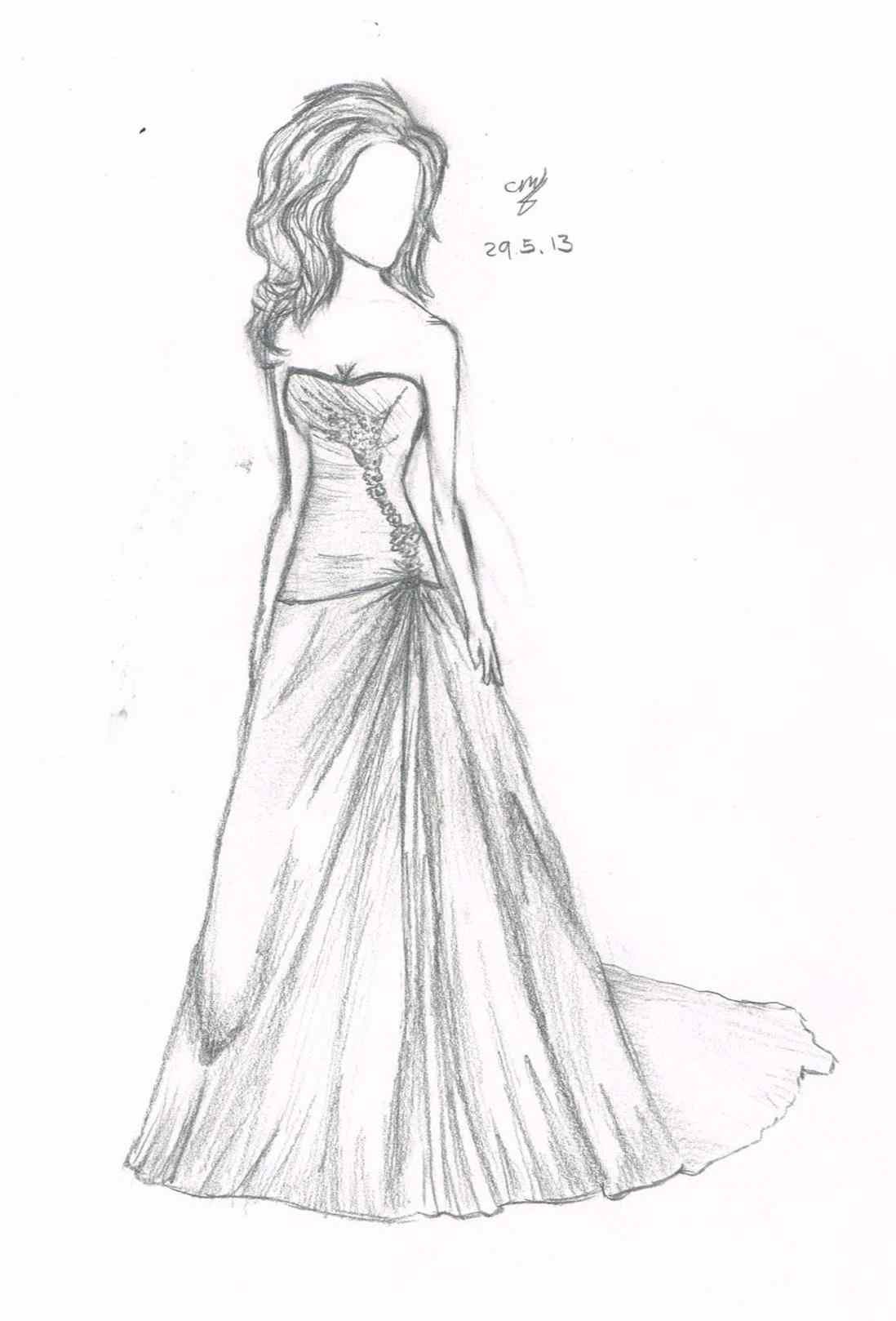 1098x1618 Drawn Dress Anime - Anime Dress Drawing