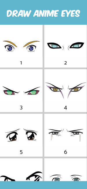 300x650 How To Draw Anime Eyes On The App Store - Anime Eyes Drawing