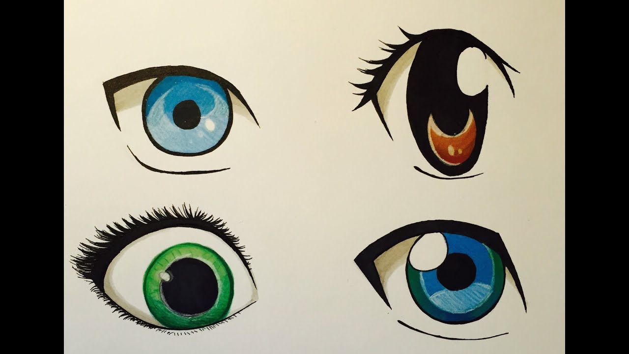 1280x720 How To Draw Anime Eyes - Anime Eyes Drawing