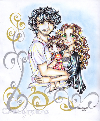 320x387 Commission For Classifiedlove She Requested - Anime Family Drawing