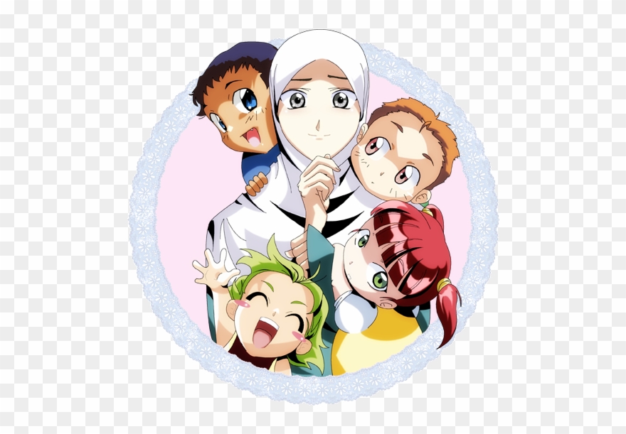 880x611 islam drawing boy - Anime Family Drawing