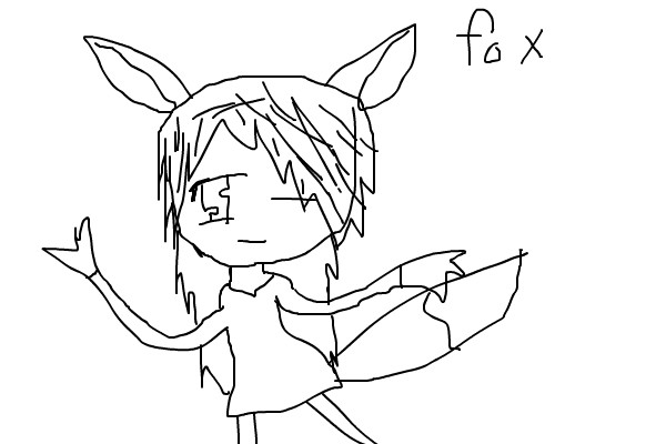 600x400 Fox Girl An Anime Speedpaint Drawing - Anime Fox Drawing