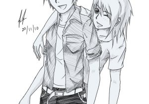 300x210 Anime Friends Drawing Easy Drawing Girl And Boy Anime Friends - Anime Friends Drawing