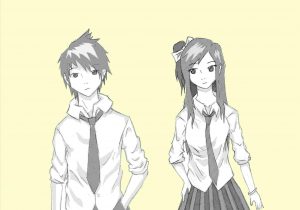 300x210 anime girl and boy drawing easy easy drawing girl and boy how - Anime Girl And Boy Drawing