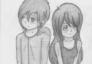 Cute Anime Boy And Girl Drawing Easy