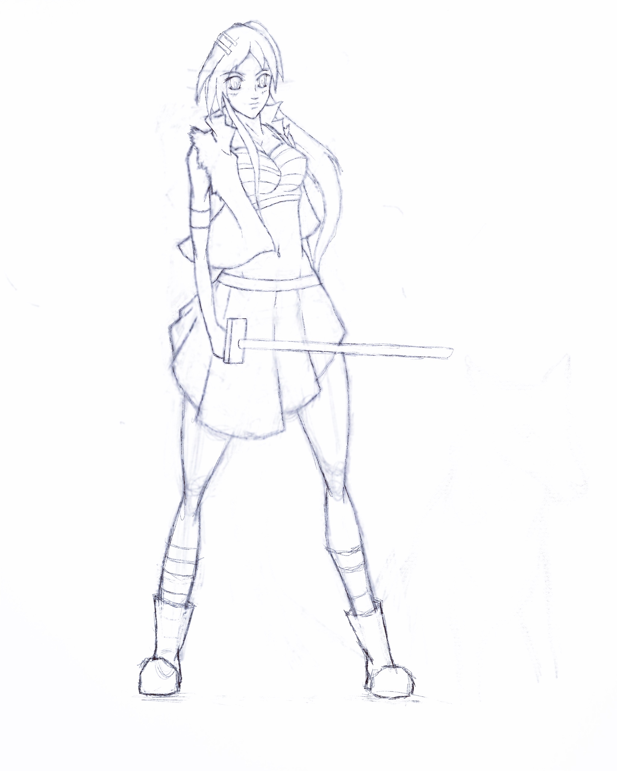 2048x2560 Anime Girl Drawing - Anime Girl Drawing