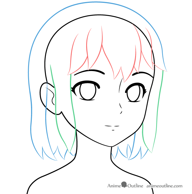 675x680 How To Draw An Anime School Girl In Steps - Anime Girl Drawing