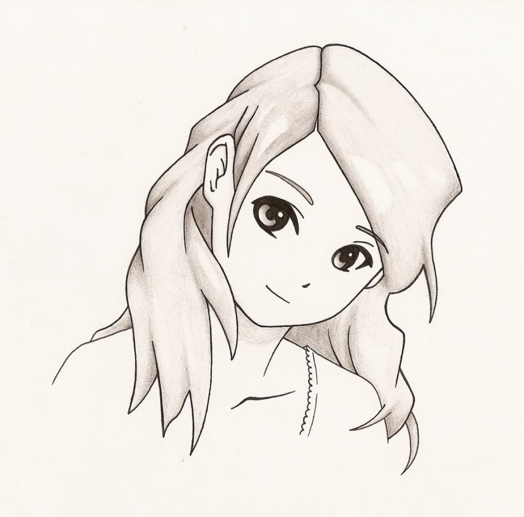 Anime Girl Drawing Easy at Explore