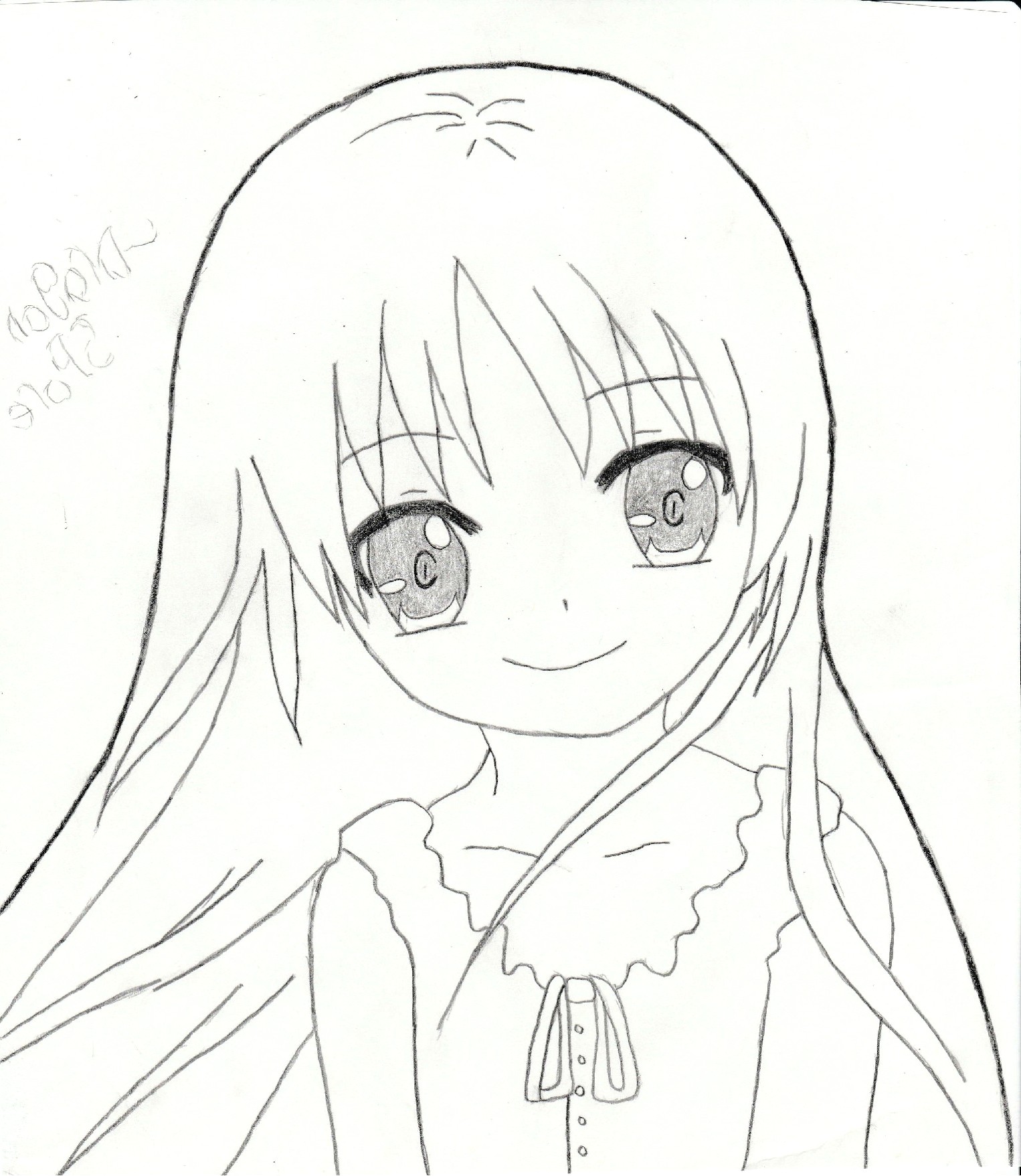 Anime Girl Drawing Easy at Explore collection of