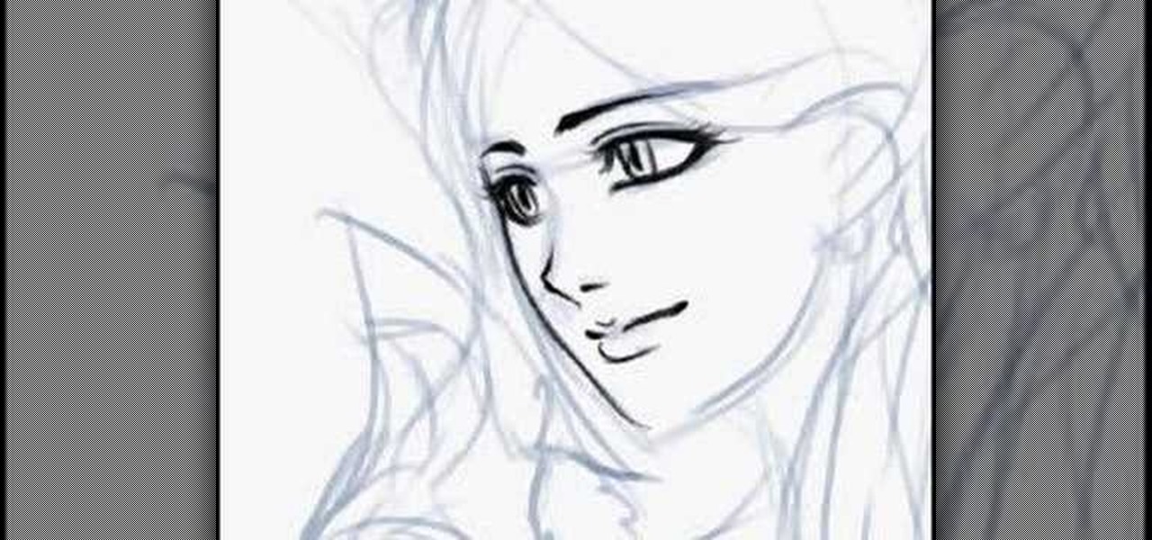 1280x600 How To Draw An Anime Girl In Photoshop Drawing Illustration - Anime Girl Face Drawing