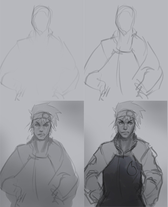 700x859 How To Draw Realistic Anime Guy - Anime Guy Drawing