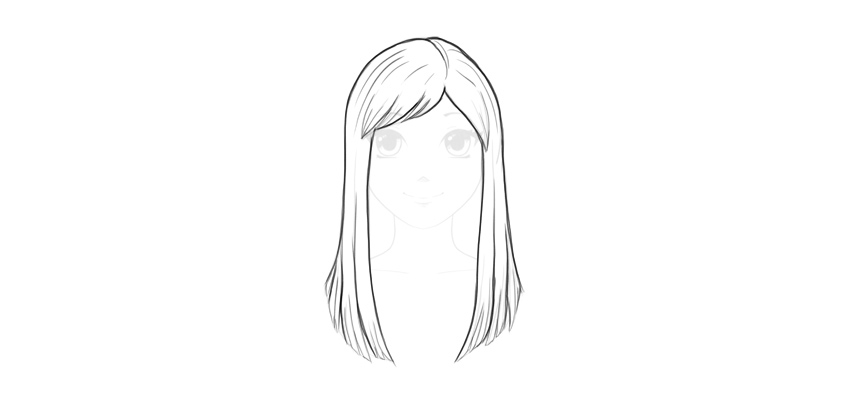 850x396 How To Draw Anime Hair - Anime Hair Drawing