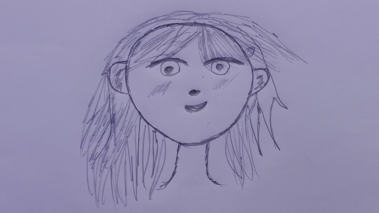 1280x720 How To Draw Anime Hair Step - Anime Hair Drawing