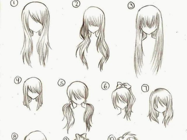 Anime Hairstyles Drawing At Paintingvalley Com Explore