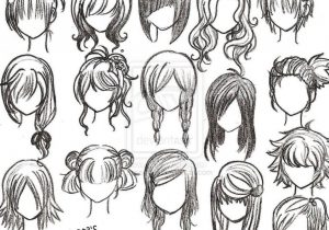 300x210 How To Sketch Anime Hair How To Draw Anime Hairstyles For Girls - Anime Hairstyles Drawing