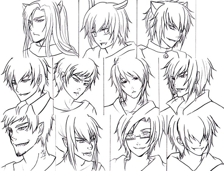 736x563 Picture - Anime Hairstyles Drawing