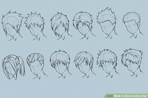 Anime Hairstyles Drawing At Paintingvalley Com Explore Collection Of Anime Hairstyles Drawing