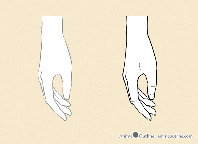 675x491 How To Draw Anime Hands Step - Anime Hand Drawing