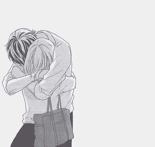 500x473 anime hugs anime amino - Anime Hug Drawing