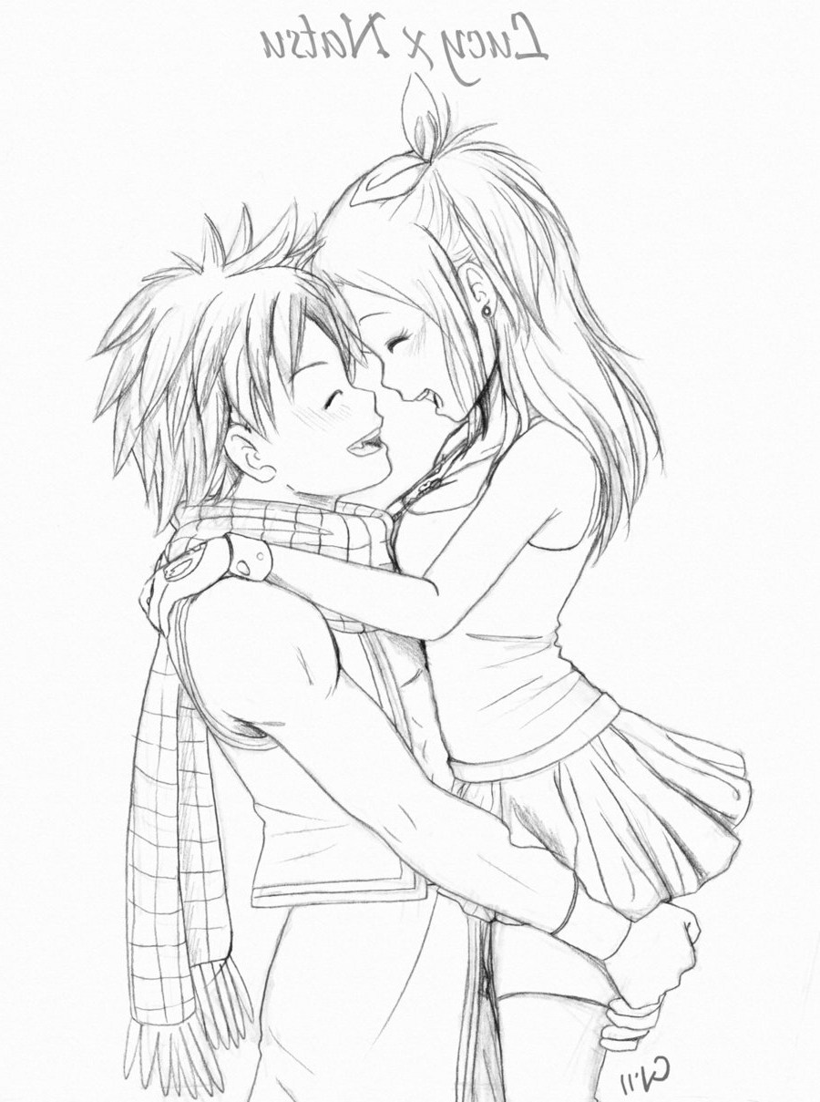 Anime Hug Drawing at Explore