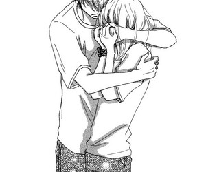 300x250 hug me when im alone on we heart it - Anime Hug Drawing