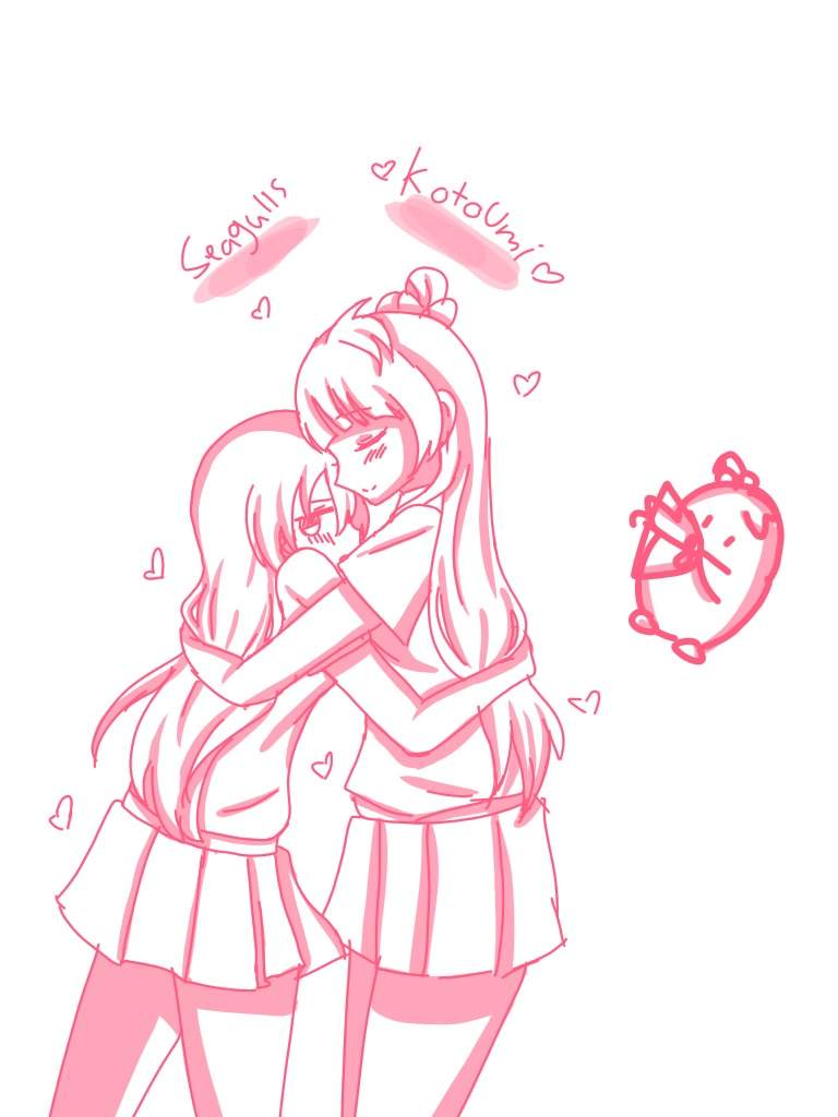 768x1024 kotoumi hug drawing anime amino - Anime Hug Drawing