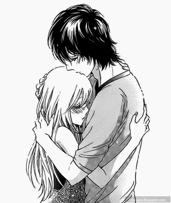 Anime Hug - Anime Hug Drawing. 