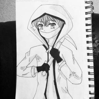 320x320 Crosses Fingers Hope No One Notices My Super Obvious Mistake - Anime Jacket Drawing