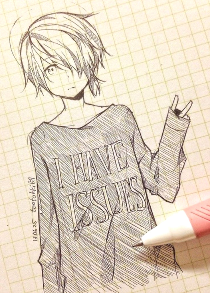 736x1028 Easy Pictures To Draw For Beginners How To Draw Anime For Kid - Anime Kid Drawing