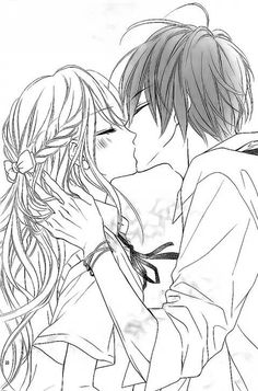 Anime Kissing Drawing At Paintingvalley Com Explore Collection