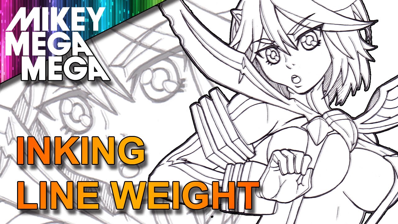 1280x720 how to ink your drawings with different line weights with mikey - ...