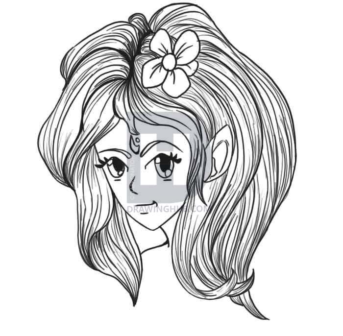 700x686 How To Make Anime Lineart Photoshop, Step - Anime Line Drawing