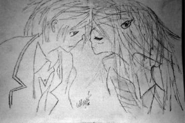 375x250 Original Love Graphite Drawings From Pakistan Saatchi Art - Anime Love Drawings