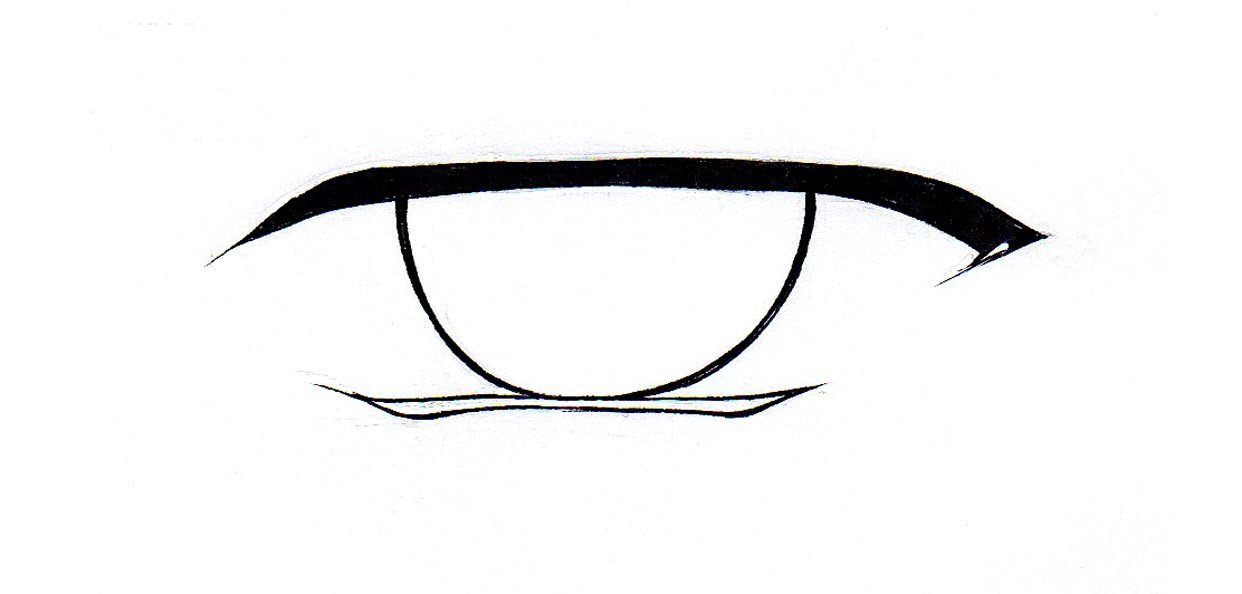 1242x594 how to draw male eyes - Anime Male Drawing