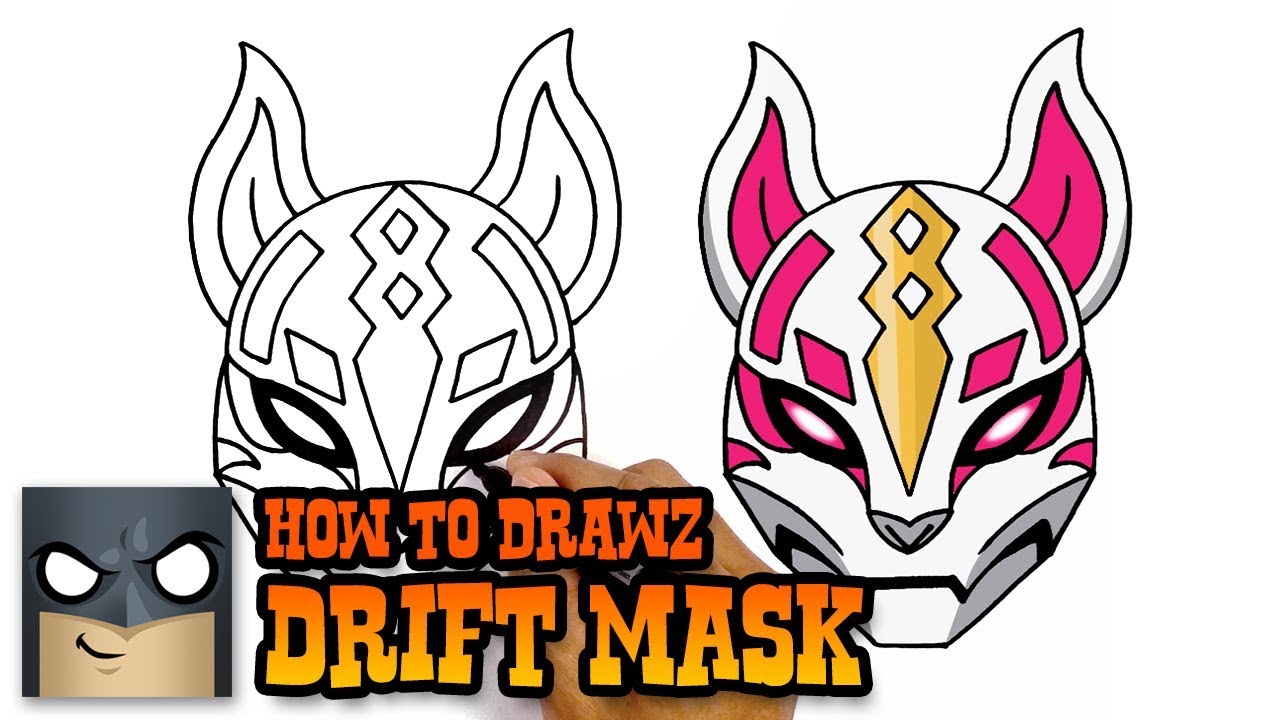 1280x720 how to draw fortnite drift mask - Anime Mask Drawing
