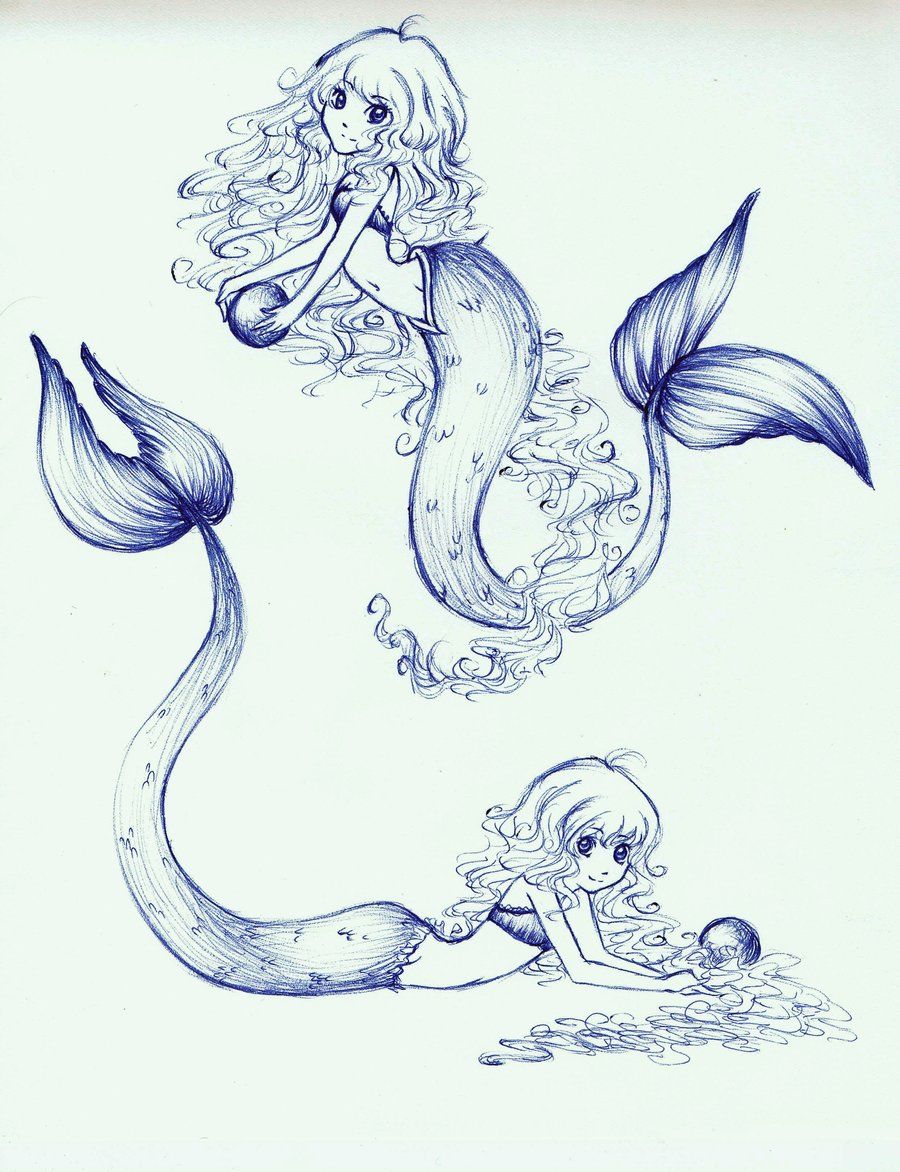 900x1172 Mermaids In Mermaid Drawings, Drawings - Anime Mermaid Drawing